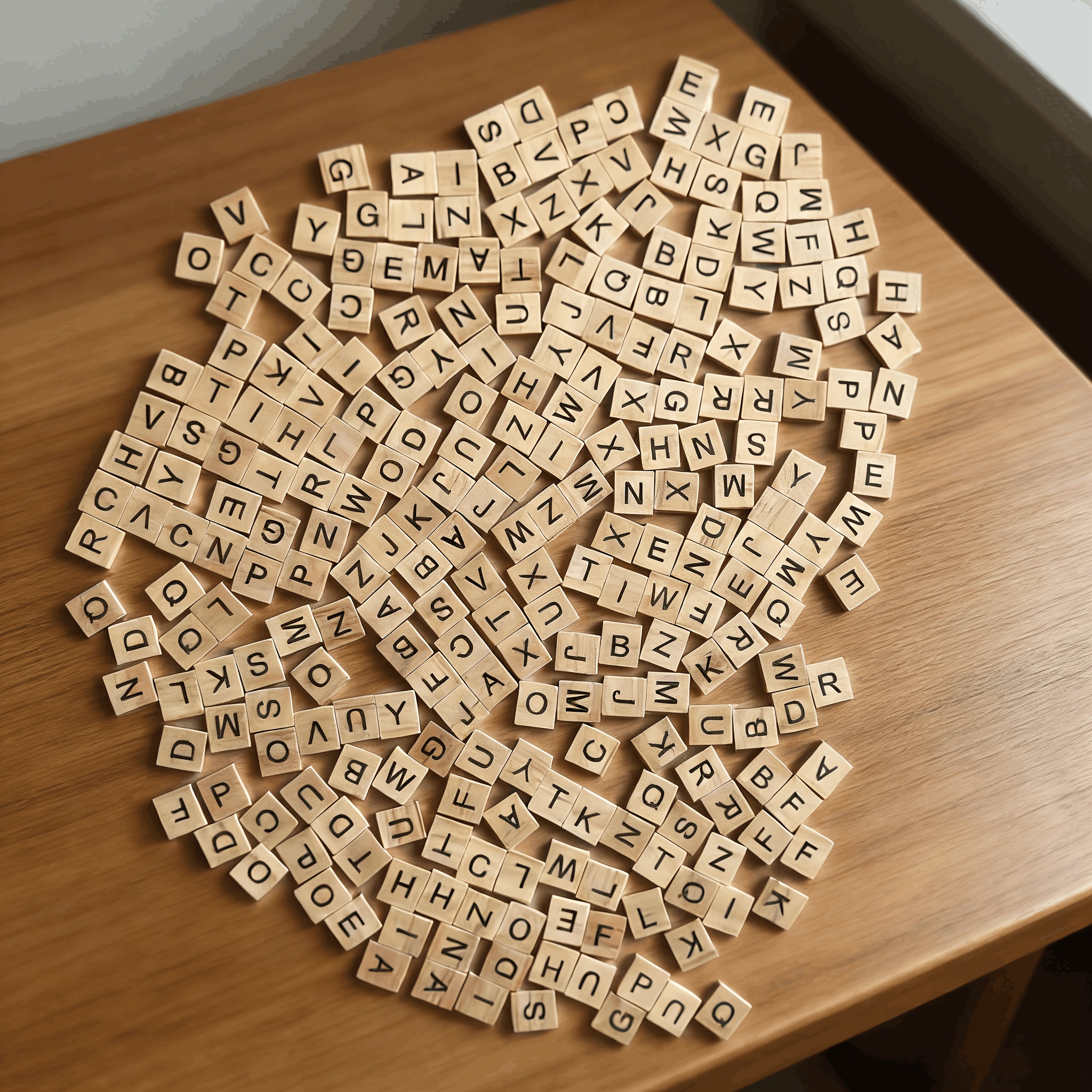 Craft Embellishments - 100PCS Wooden Letter Cubes for Crafting,