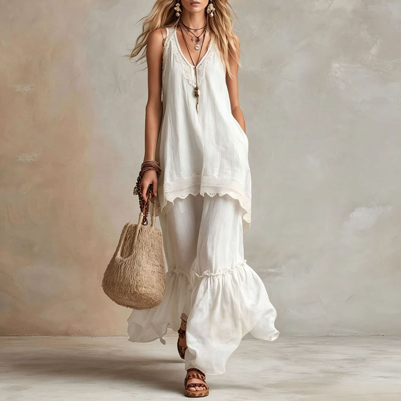 Women Lace Trim 2 Piece Matchi - Elastic Lace Trim のレビューと価格