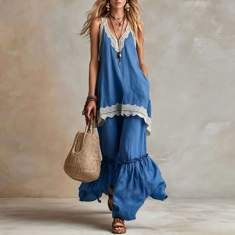 Women Lace Trim 2 Piece Matchi - Elastic Lace Trim のレビューと価格