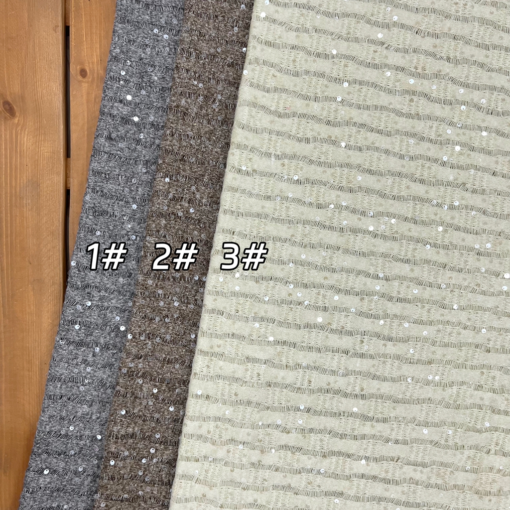 3D Vertical Sequin Embroidered - Crystal Mesh Fabric のレビューと価格