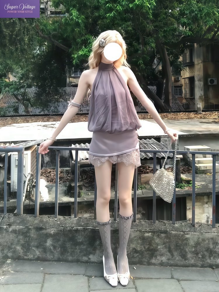 Sweet Lolita 2 Piece Set Women - Lace Ribbon Trim のレビューと価格
