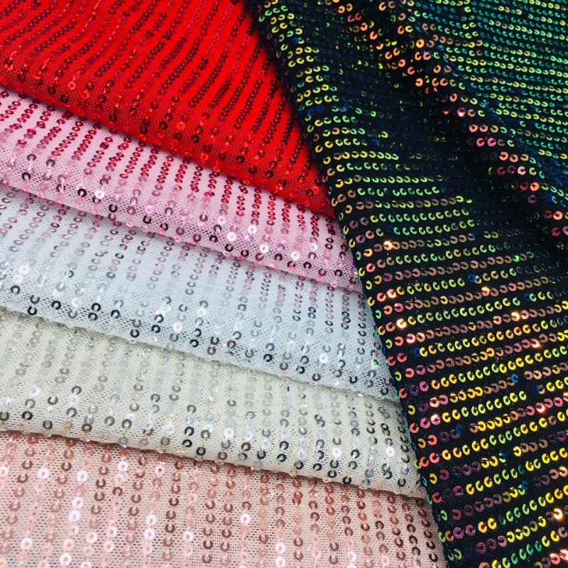 3mm Elastic Mesh Sequins Shinn - Crystal Mesh Fabric のレビューと価格