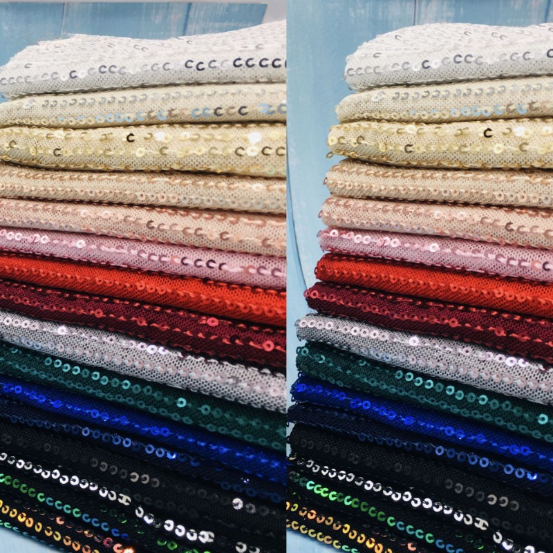 3mm Elastic Mesh Sequins Shinn - Crystal Mesh Fabric のレビューと価格