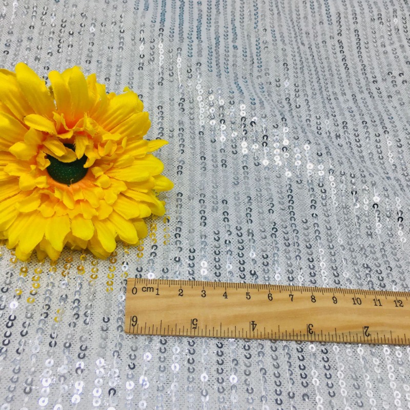 3mm Elastic Mesh Sequins Shinn - Crystal Mesh Fabric のレビューと価格