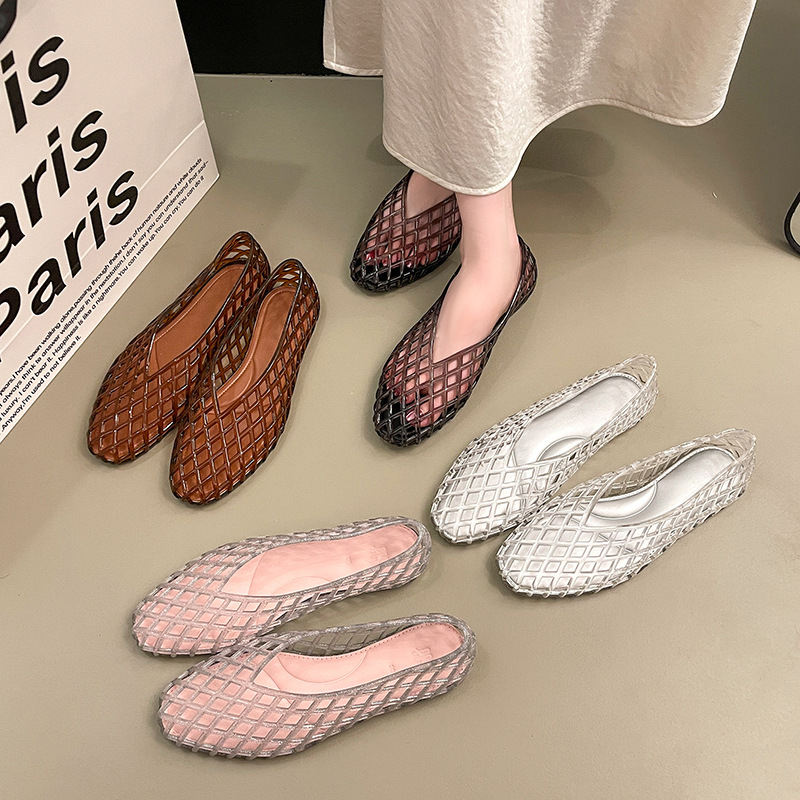 omens Summer Flat Jelly Sandal - Crystal Mesh Fabric のレビューと価格