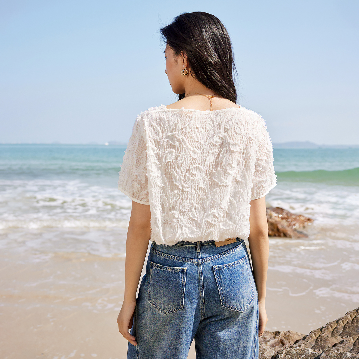 SENTUBILA Women's One-Shoulder - Tassel Fringe Trim のレビューと価格