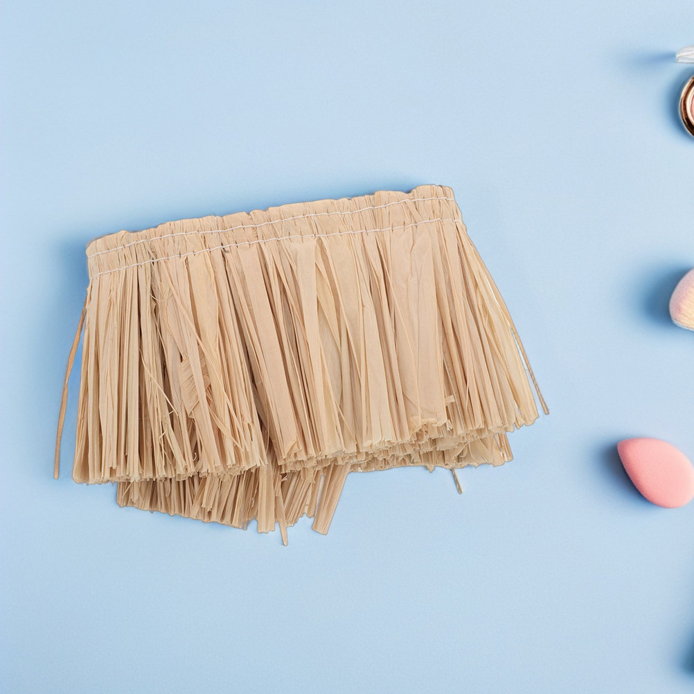 2Pcs Raffia Fringe Trim Woven  - Tassel Fringe Trim のレビューと価格