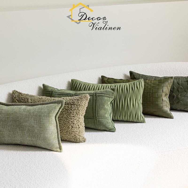 Green waist pillow, minimalist - Velvet Ribbon Roll のレビューと価格