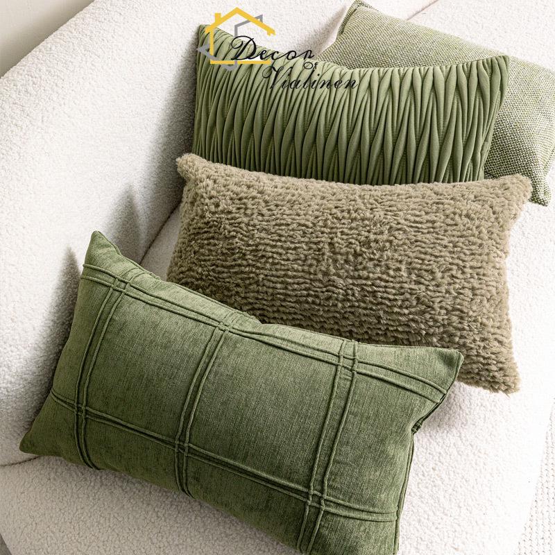 Green waist pillow, minimalist - Velvet Ribbon Roll のレビューと価格