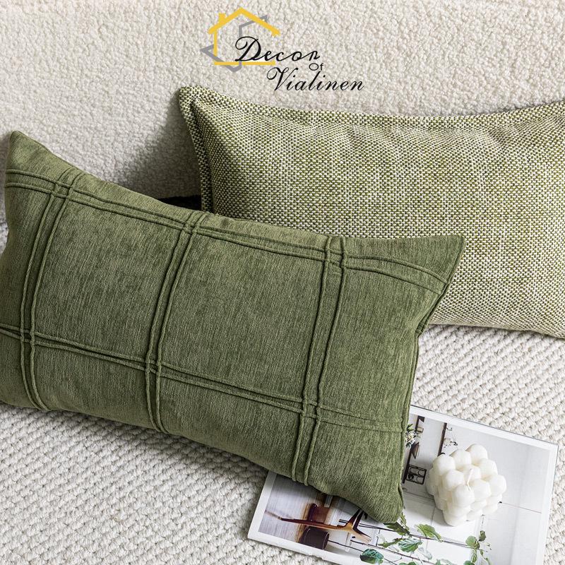 Green waist pillow, minimalist - Velvet Ribbon Roll のレビューと価格