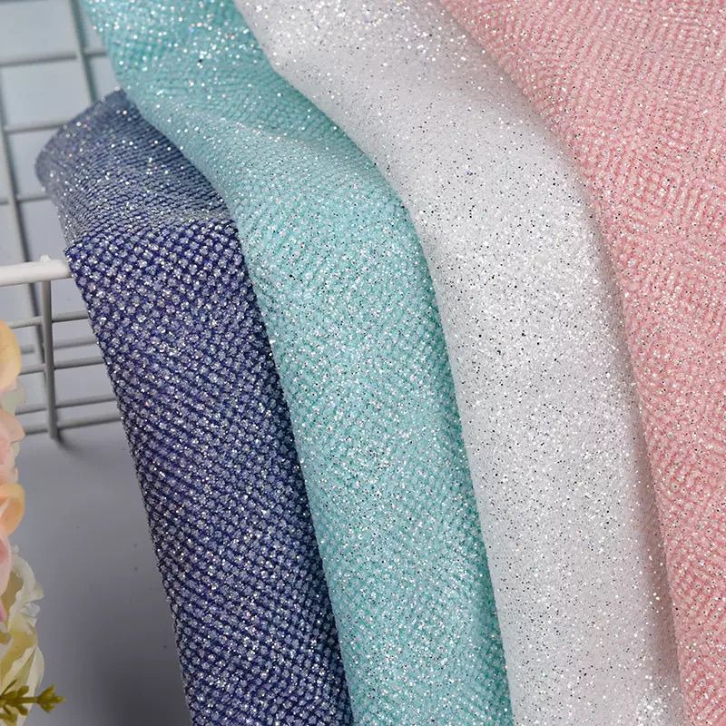 Glitter Sequin Mesh Fabric for - Crystal Mesh Fabric のレビューと価格