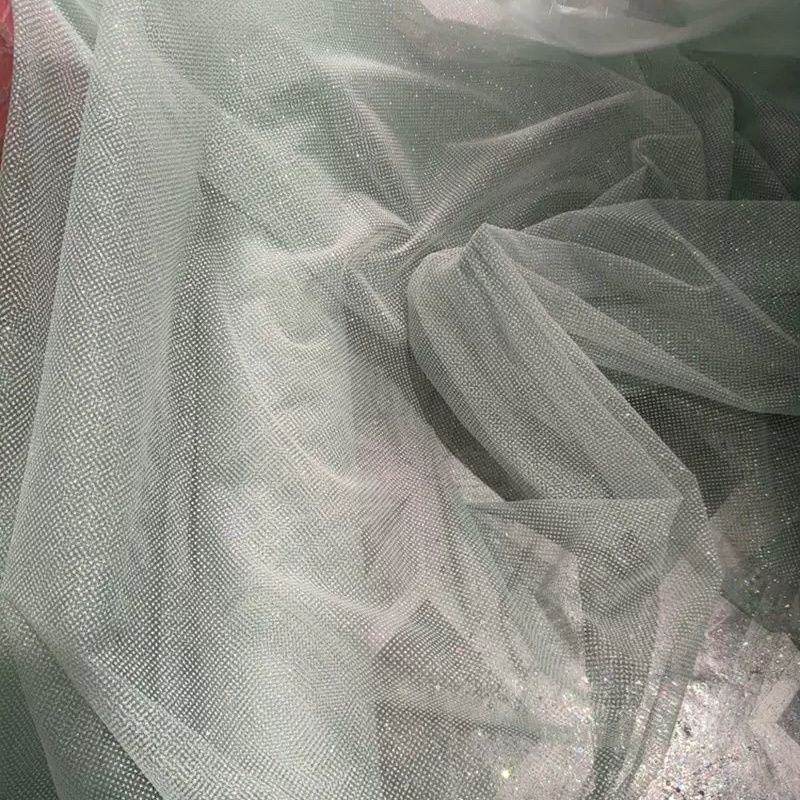 Glitter Sequin Mesh Fabric for - Crystal Mesh Fabric のレビューと価格