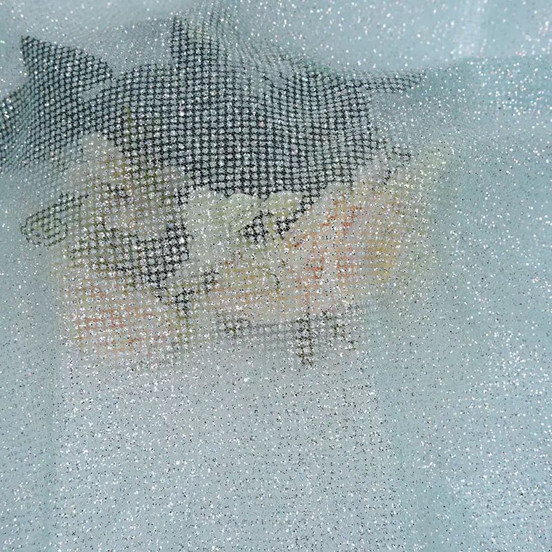 Glitter Sequin Mesh Fabric for - Crystal Mesh Fabric のレビューと価格