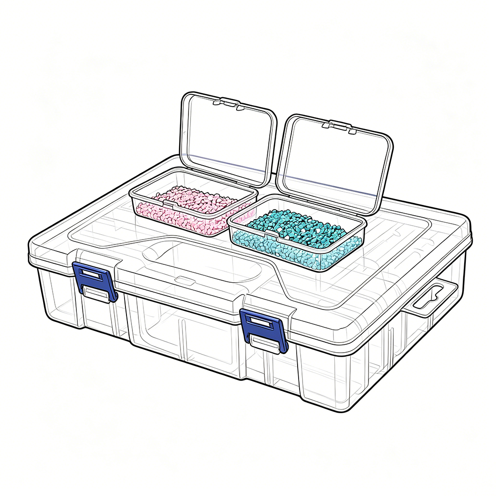 10/19/24/30 Grids 1 Set DIY Be - Craft Embellishment Storage のレビューと価格