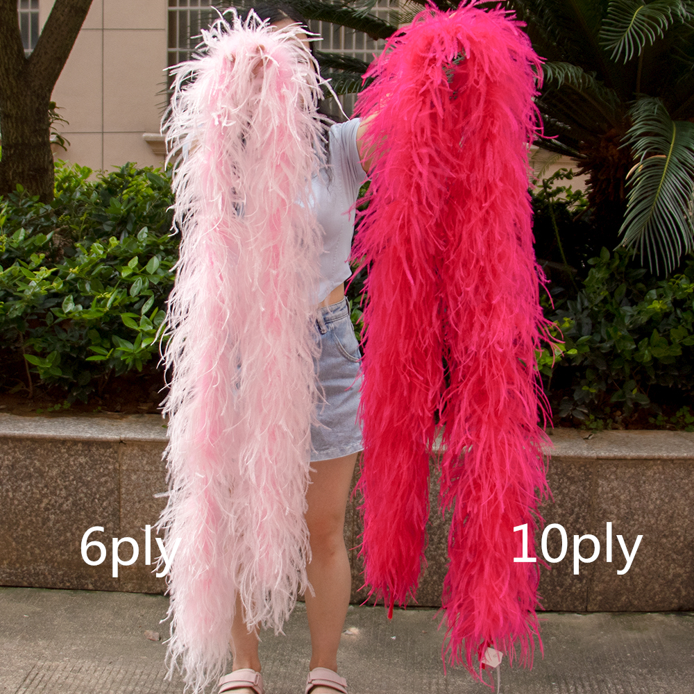 Natural Ostrich Feather Boa 1  - Feather Trim Marabou のレビューと価格