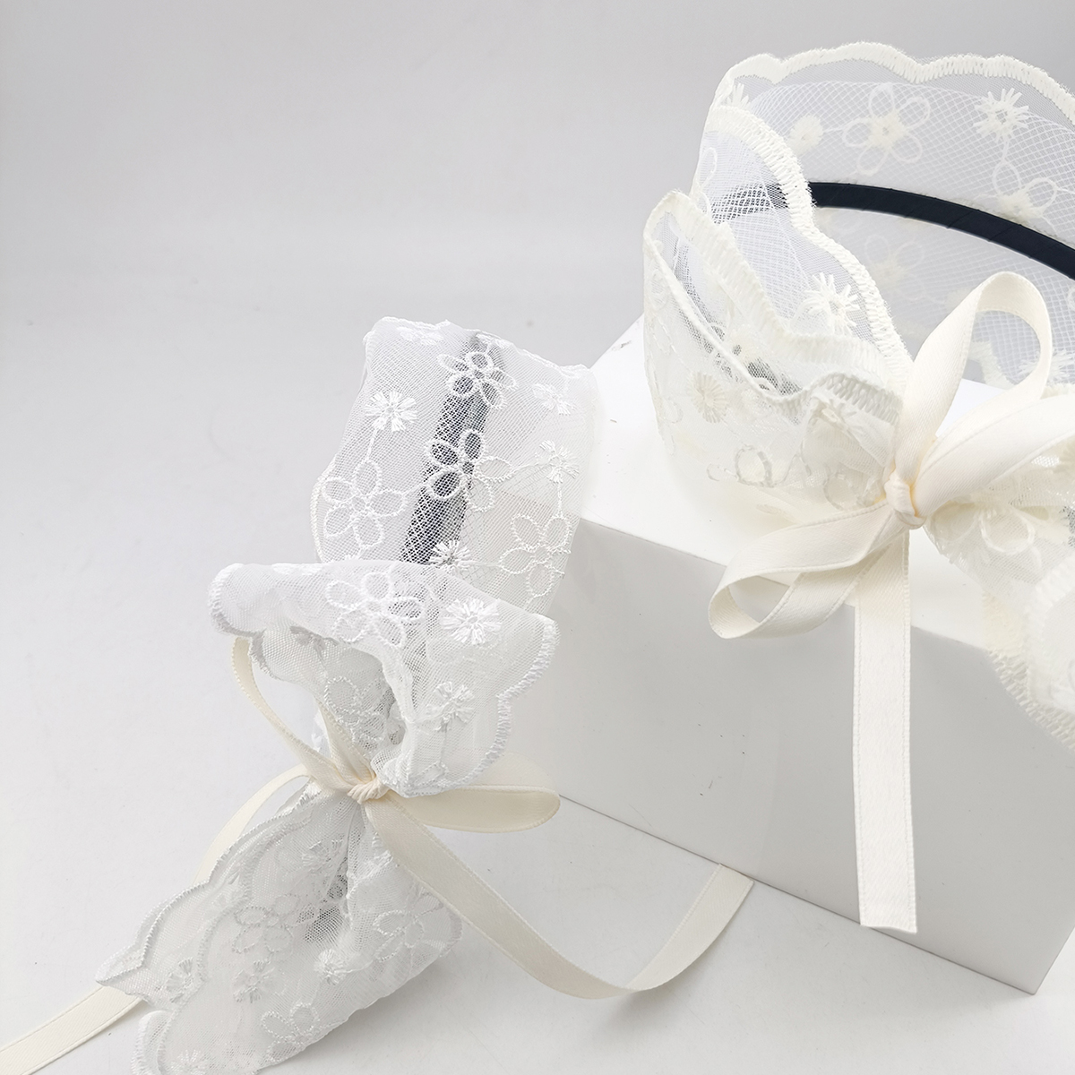 New Vintage Pastoral Lace Hair - Lace Ribbon Trim のレビューと価格