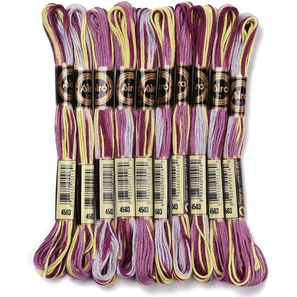 6 Strands Purple Variegated Em - Embroidery Embellishments のレビューと価格