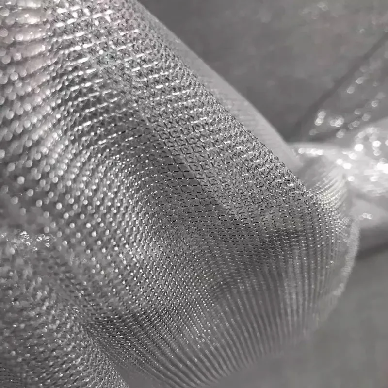 Mesh Elastic Fabric Shiny Ligh - Crystal Mesh Fabric のレビューと価格