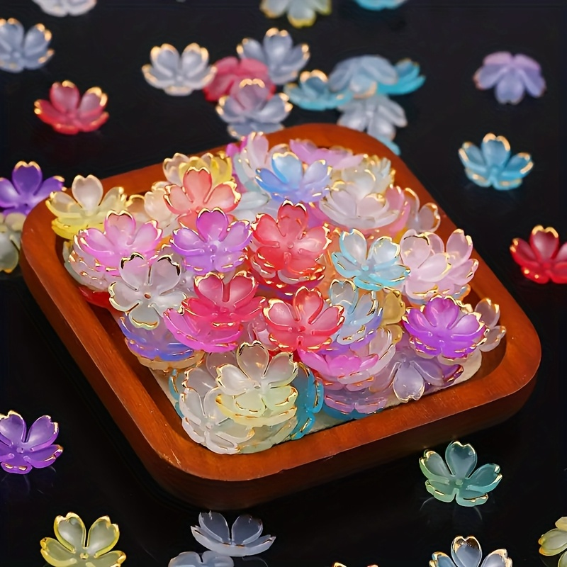 200/100pcs 15mm Colorful Acryl - Embroidery Embellishments のレビューと価格