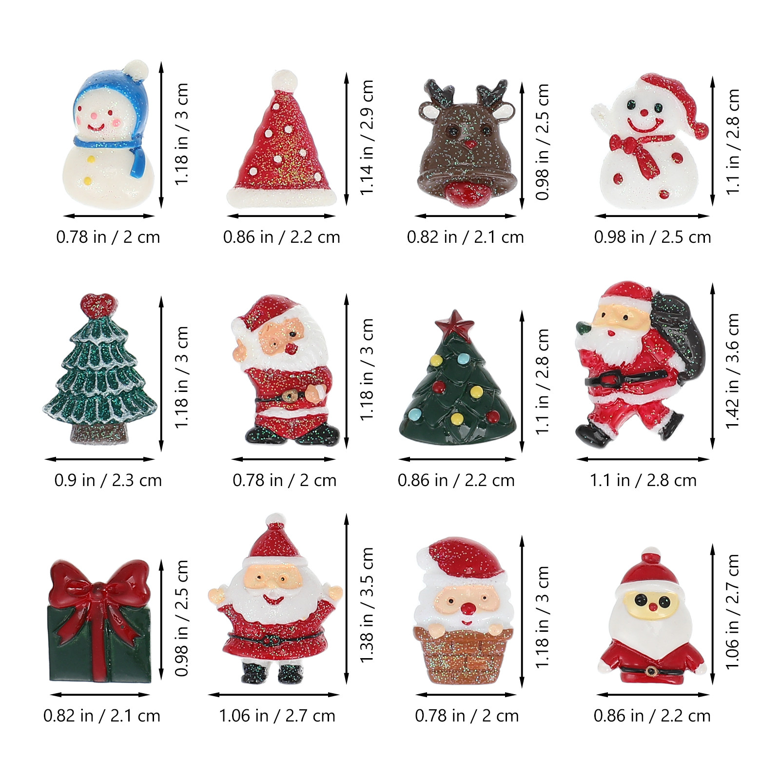 50 PCS Embellishment Christmas - Craft Embellishments のレビューと価格