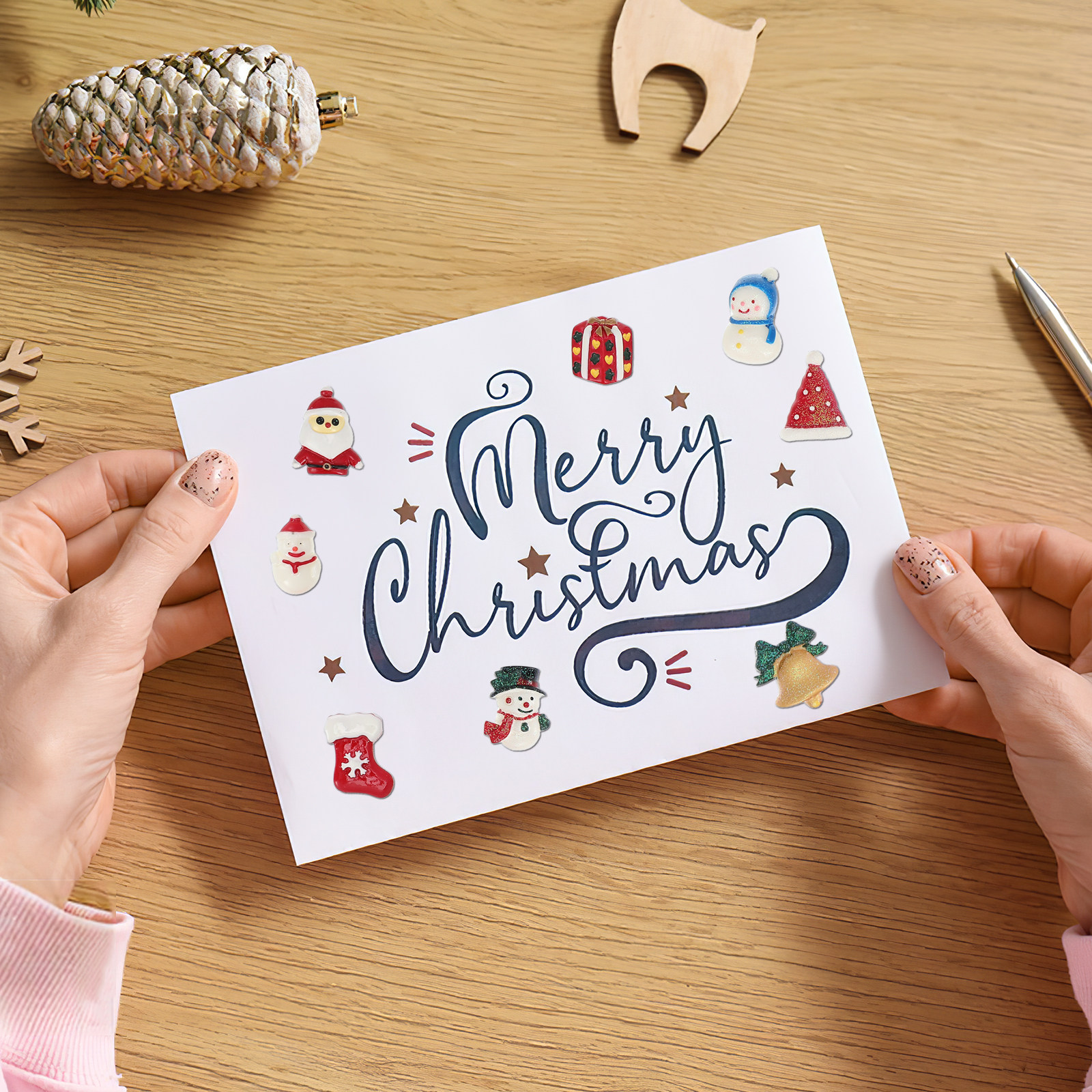 50 PCS Embellishment Christmas - Craft Embellishments のレビューと価格
