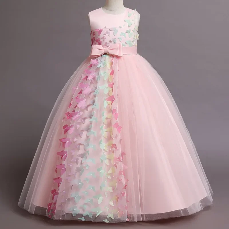 Fashion Bow Flower Girl Dresse - Lace Ribbon Trim のレビューと価格