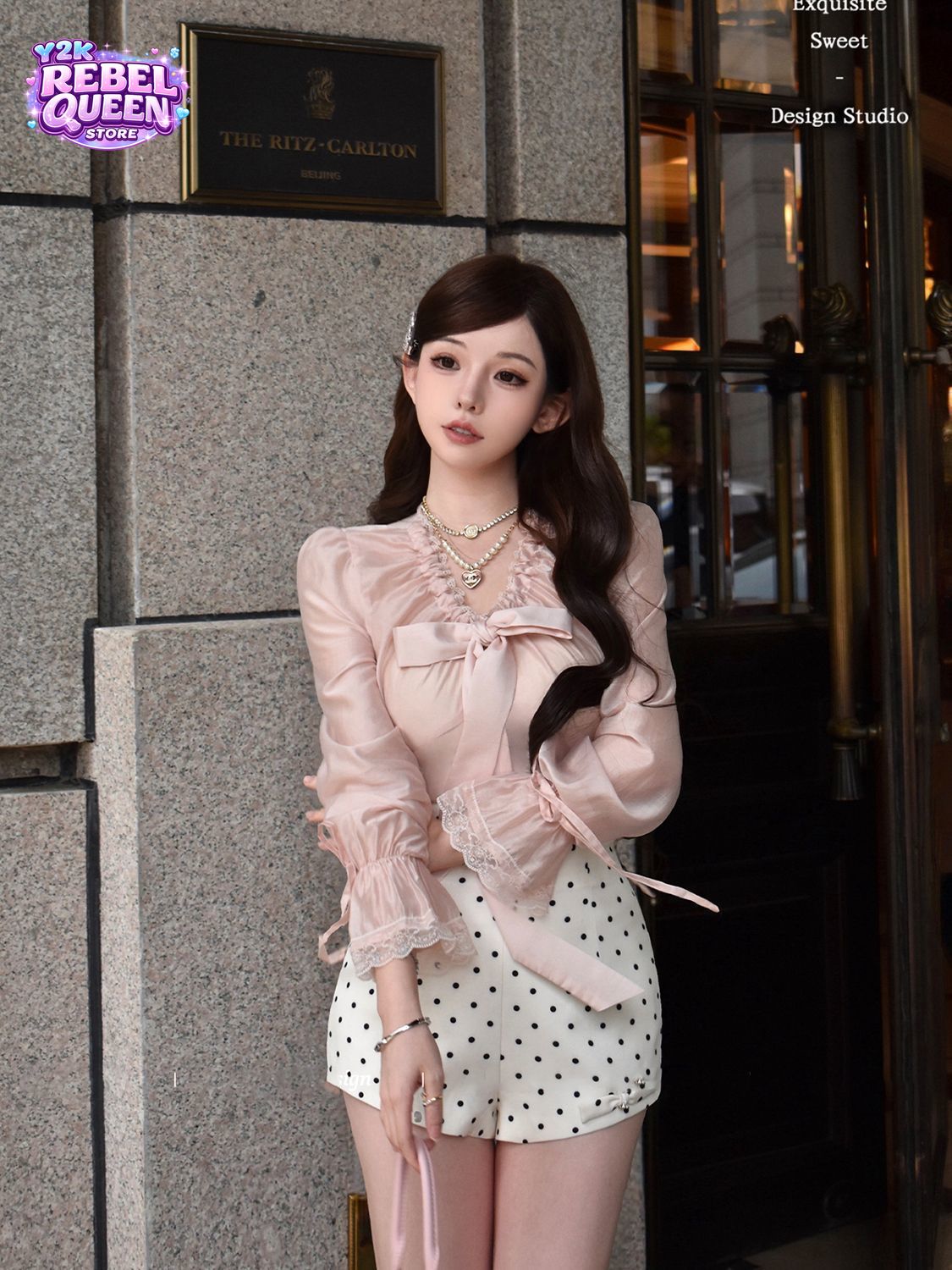 Coquette Sweet Korean Elegant  - Elastic Lace Trim のレビューと価格