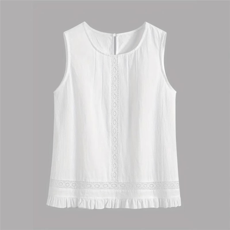 New Women Summer 2Piece Set Wh - Elastic Lace Trim のレビューと価格