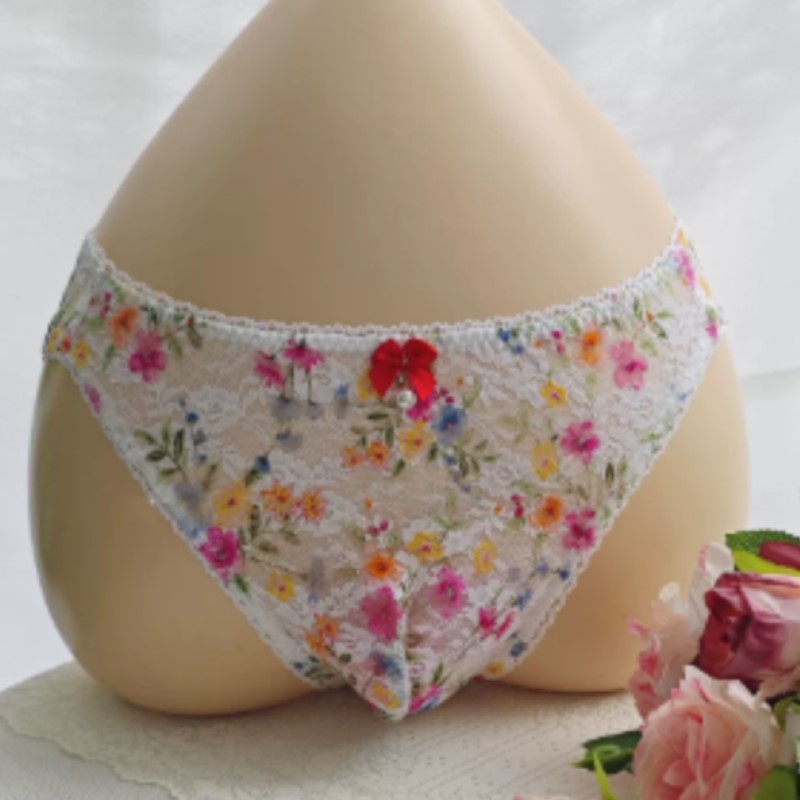 Sheer Sexy Man's Lace Panties  - Embroidery Embellishments のレビューと価格