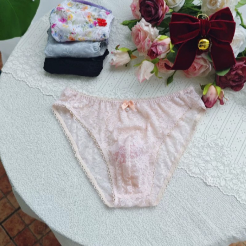 Sheer Sexy Man's Lace Panties  - Embroidery Embellishments のレビューと価格