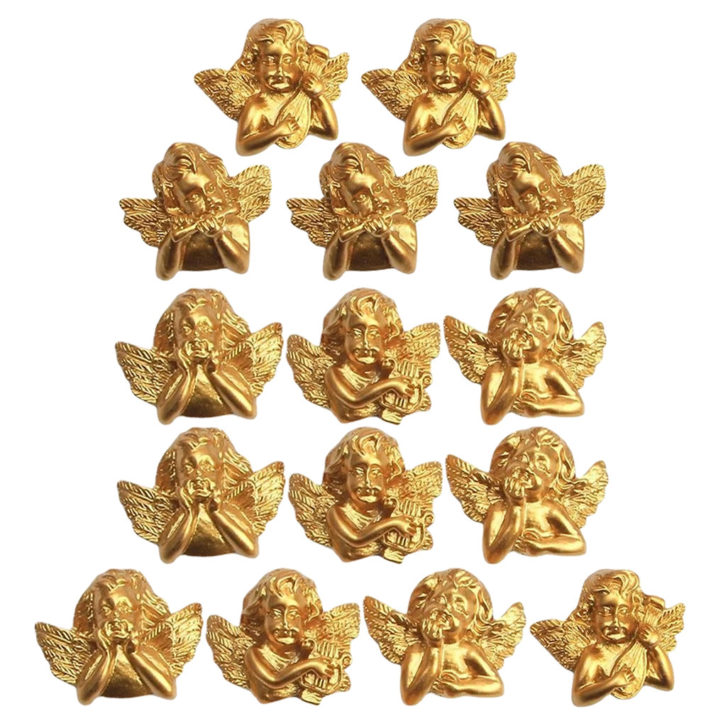 15pcs Resin Angel Accessories  - Craft Embellishments のレビューと価格