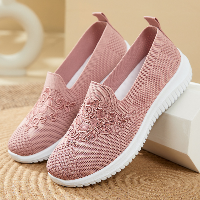 Flower Embroidery Knit Mesh Sl - Embroidery Embellishments のレビューと価格