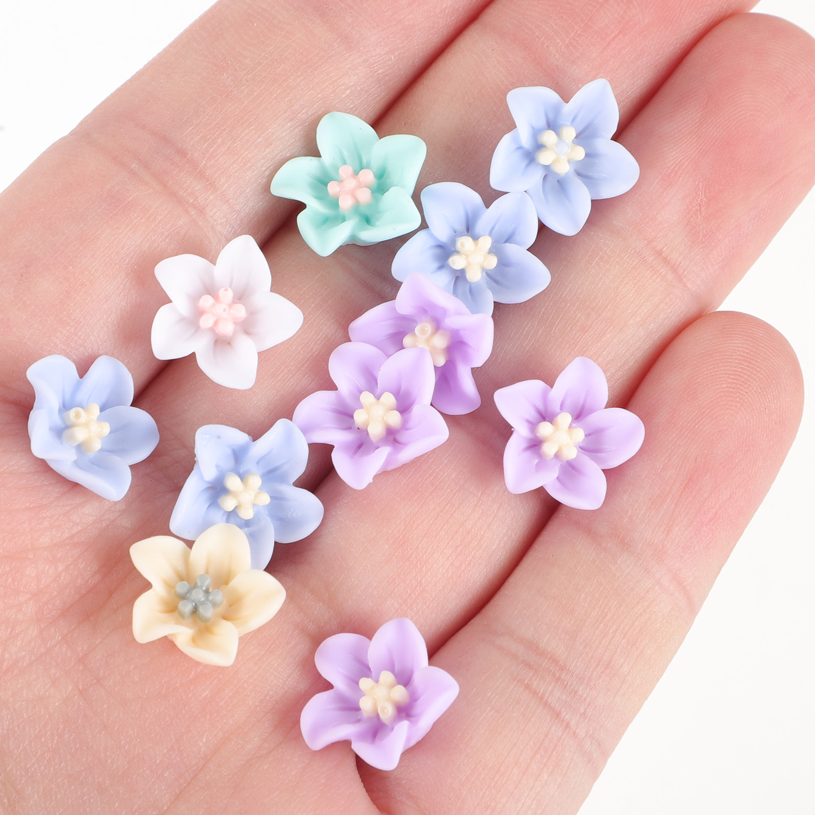 200Pcs Unique Resin Flower Emb - Craft Embellishments のレビューと価格