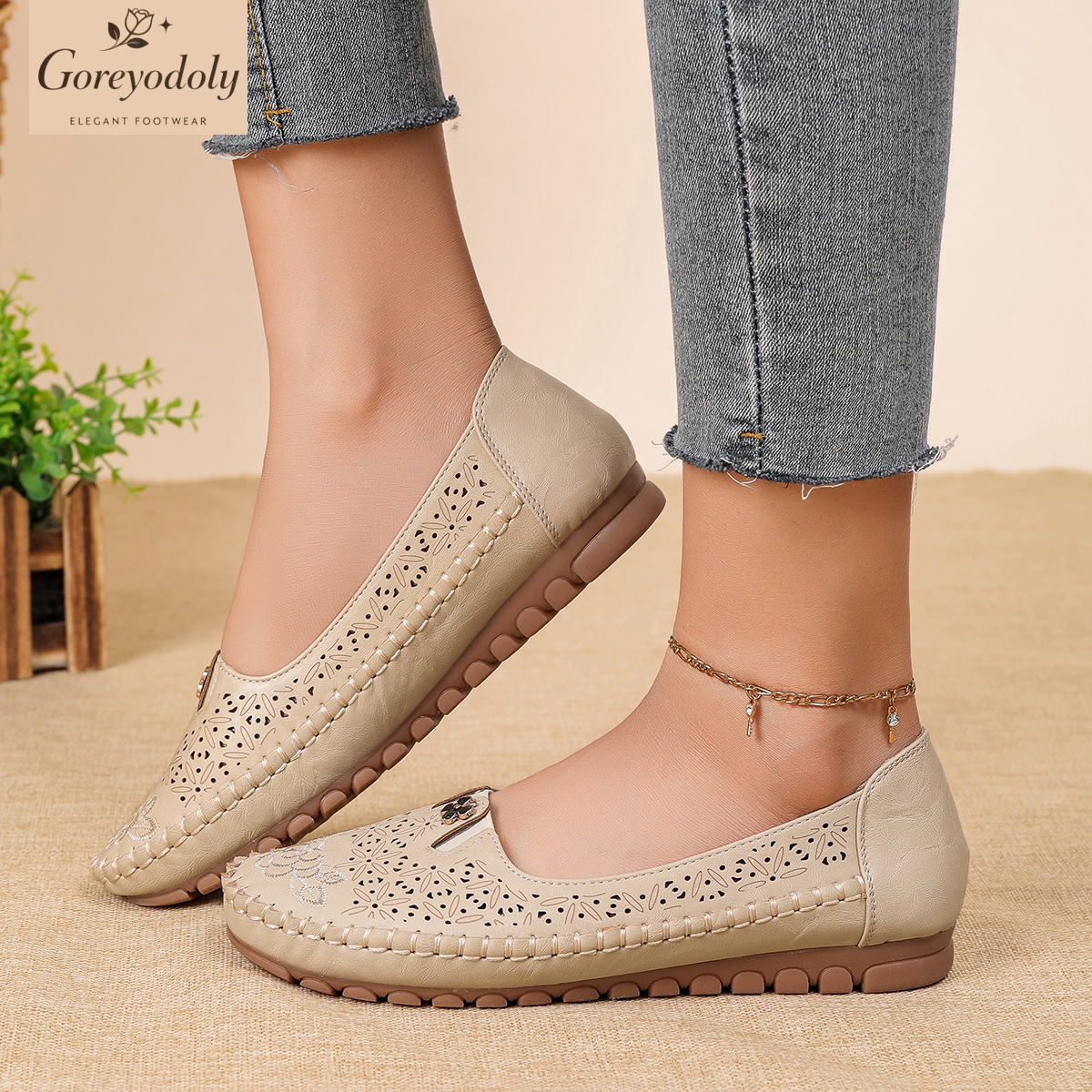 Goreyodoly women loafers flora - Embroidery Embellishments のレビューと価格
