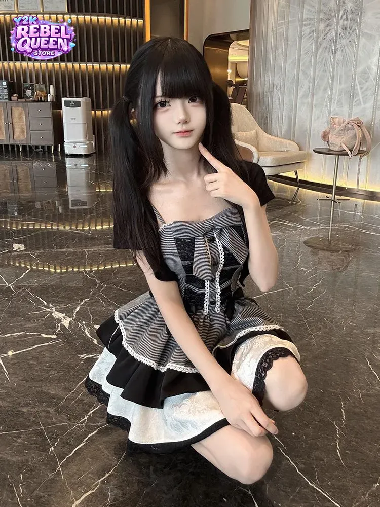Coquette Sweet Y2K Camisole Dr - Elastic Lace Trim のレビューと価格
