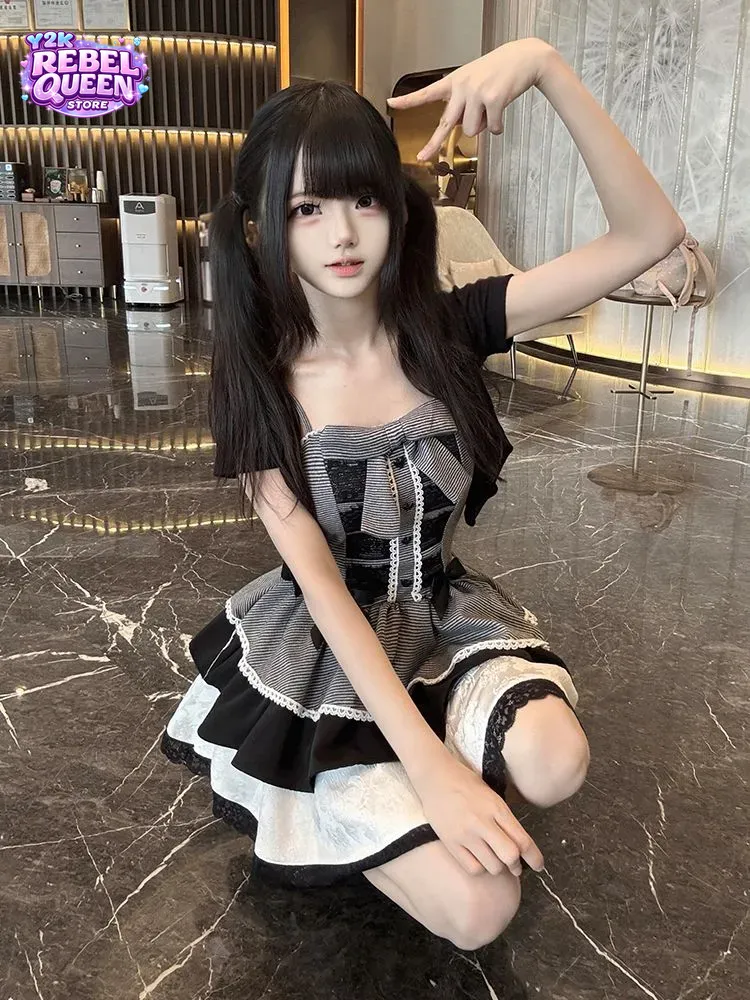 Coquette Sweet Y2K Camisole Dr - Elastic Lace Trim のレビューと価格
