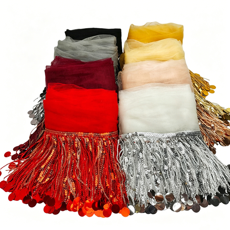 10 Yards Sequins Tassel Lace T - Lace Ribbon Trim のレビューと価格