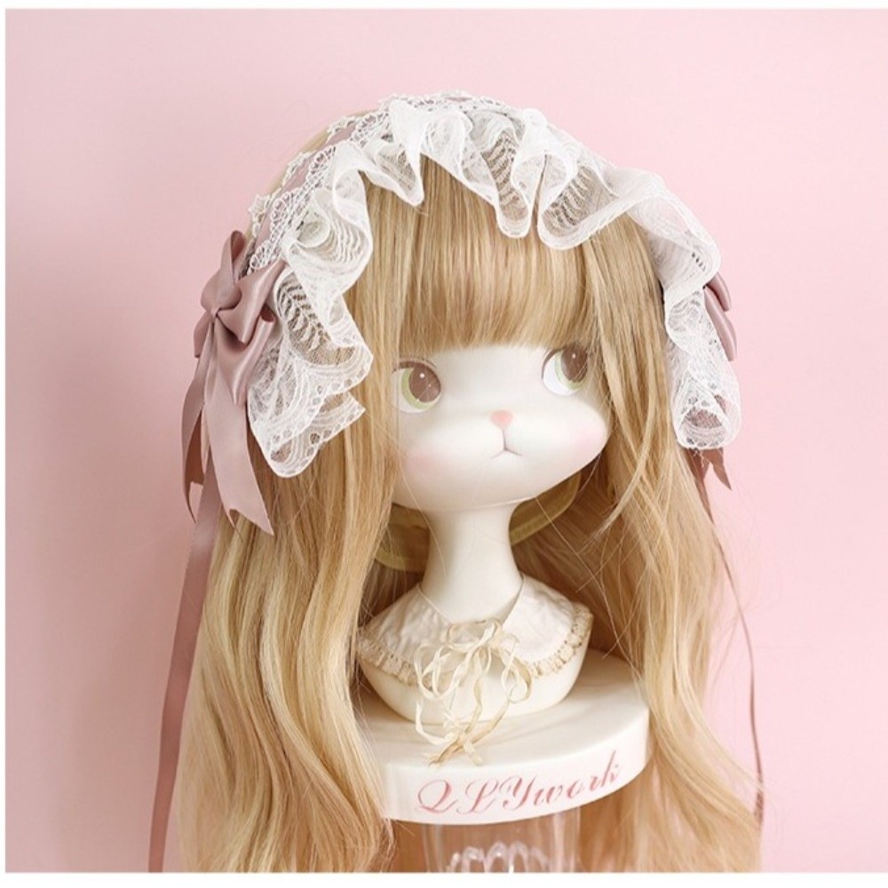 Lovely Ribbon Bow Lace Headban - Lace Ribbon Trim のレビューと価格