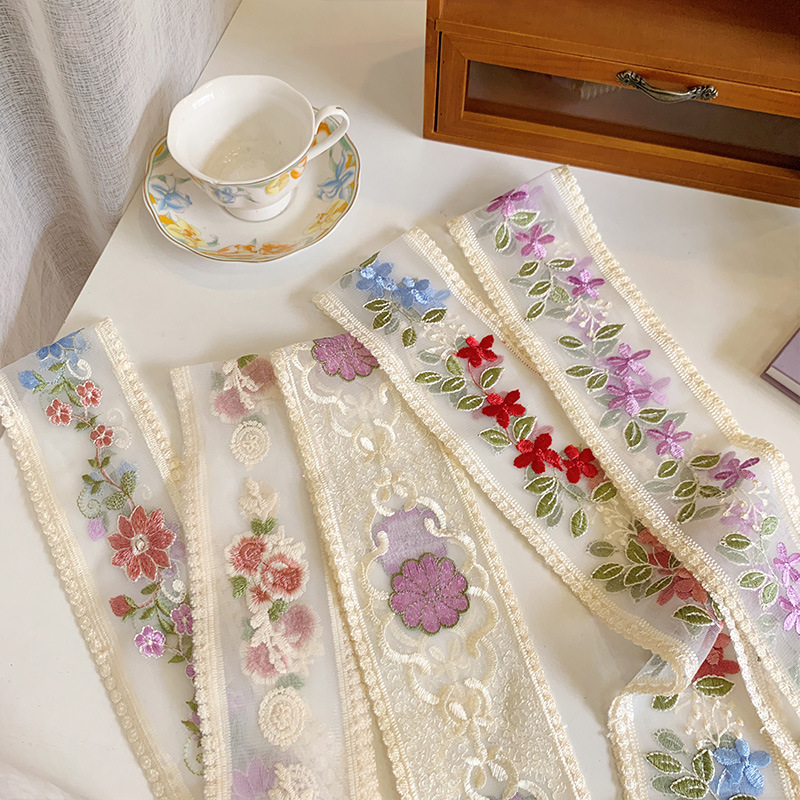 1 Yard Lace Embroidery Flower  - Lace Ribbon Trim のレビューと価格