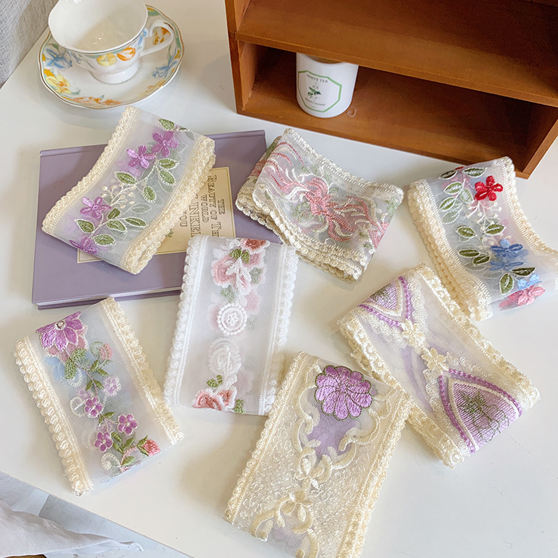 1 Yard Lace Embroidery Flower  - Lace Ribbon Trim のレビューと価格