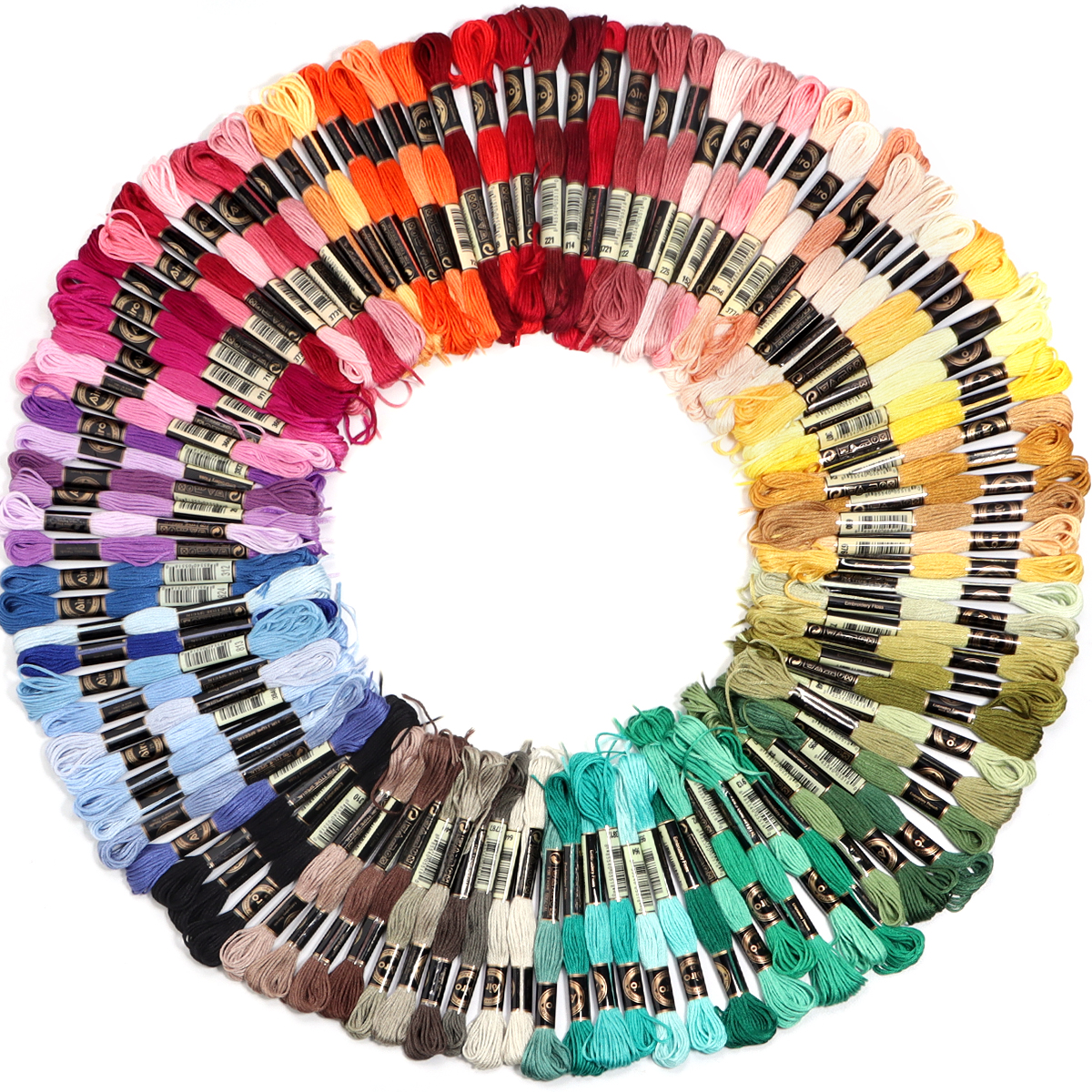 6Pcs/Lot Multicolor Polyester  - Embroidery Embellishments のレビューと価格