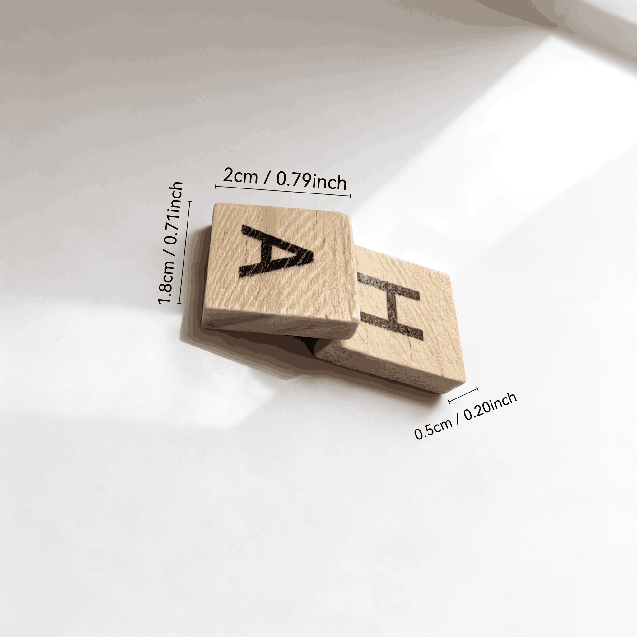 100PCS  Wooden Letter Cubes fo - Craft Embellishments のレビューと価格