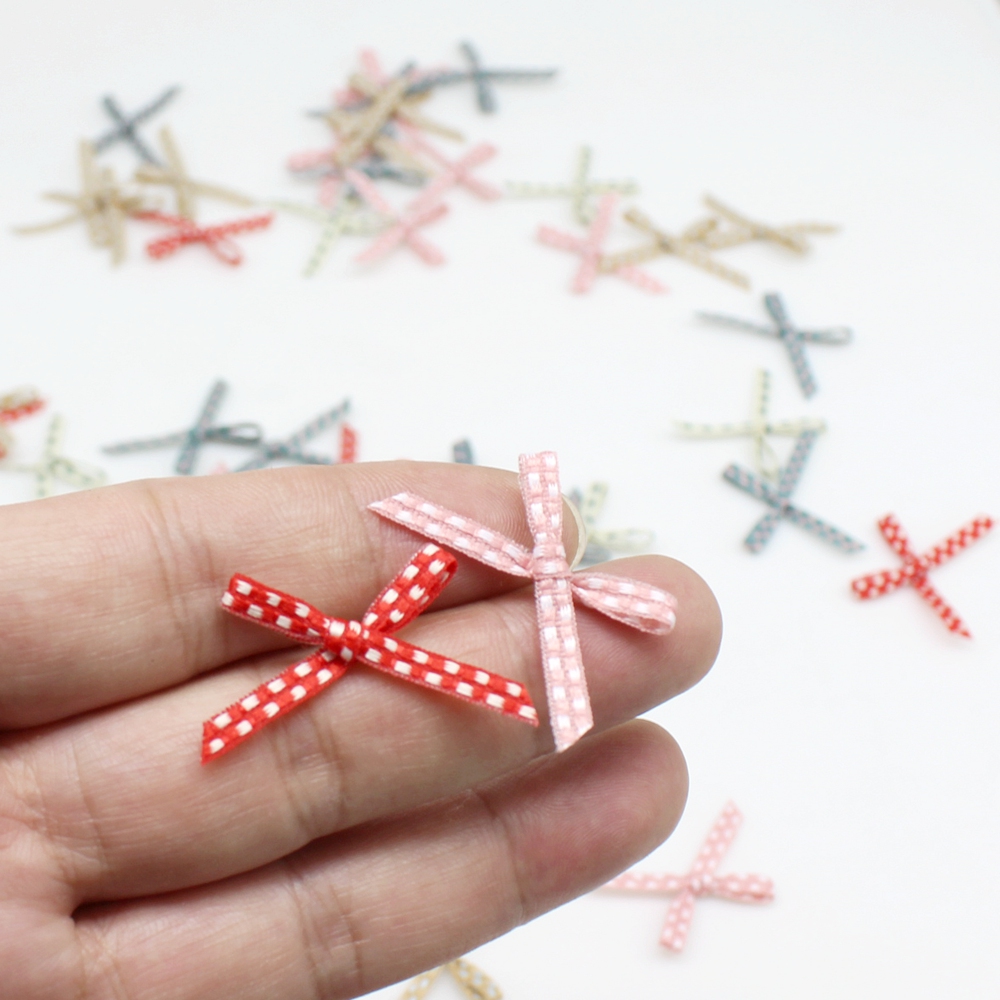 100pcs 2cm*3cm  Bowknot  Small - Embellishments For Scrapbooking のレビューと価格
