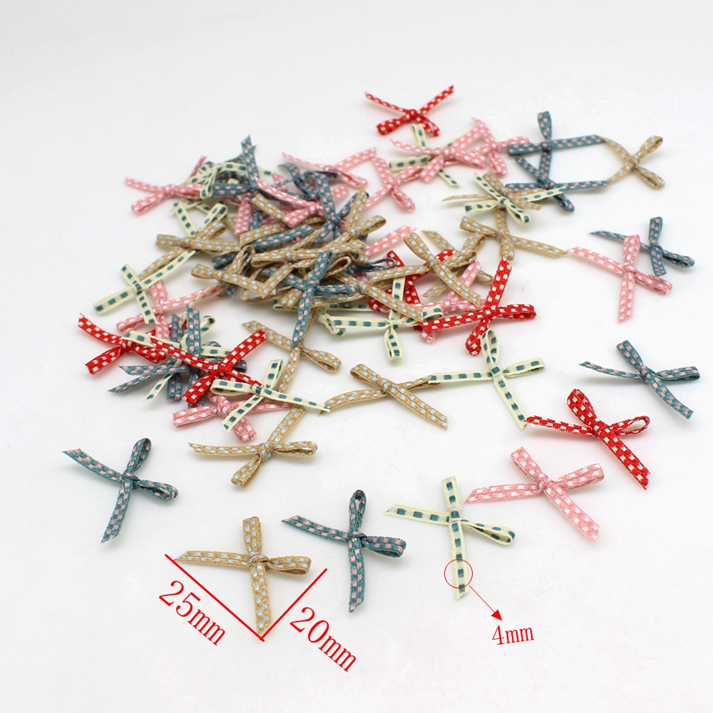 100pcs 2cm*3cm  Bowknot  Small - Embellishments For Scrapbooking のレビューと価格