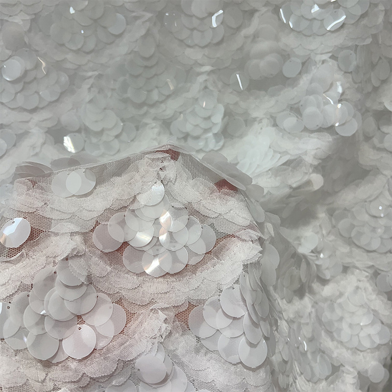 Mesh Base Cloth Sequin Embroid - Crystal Mesh Fabric のレビューと価格