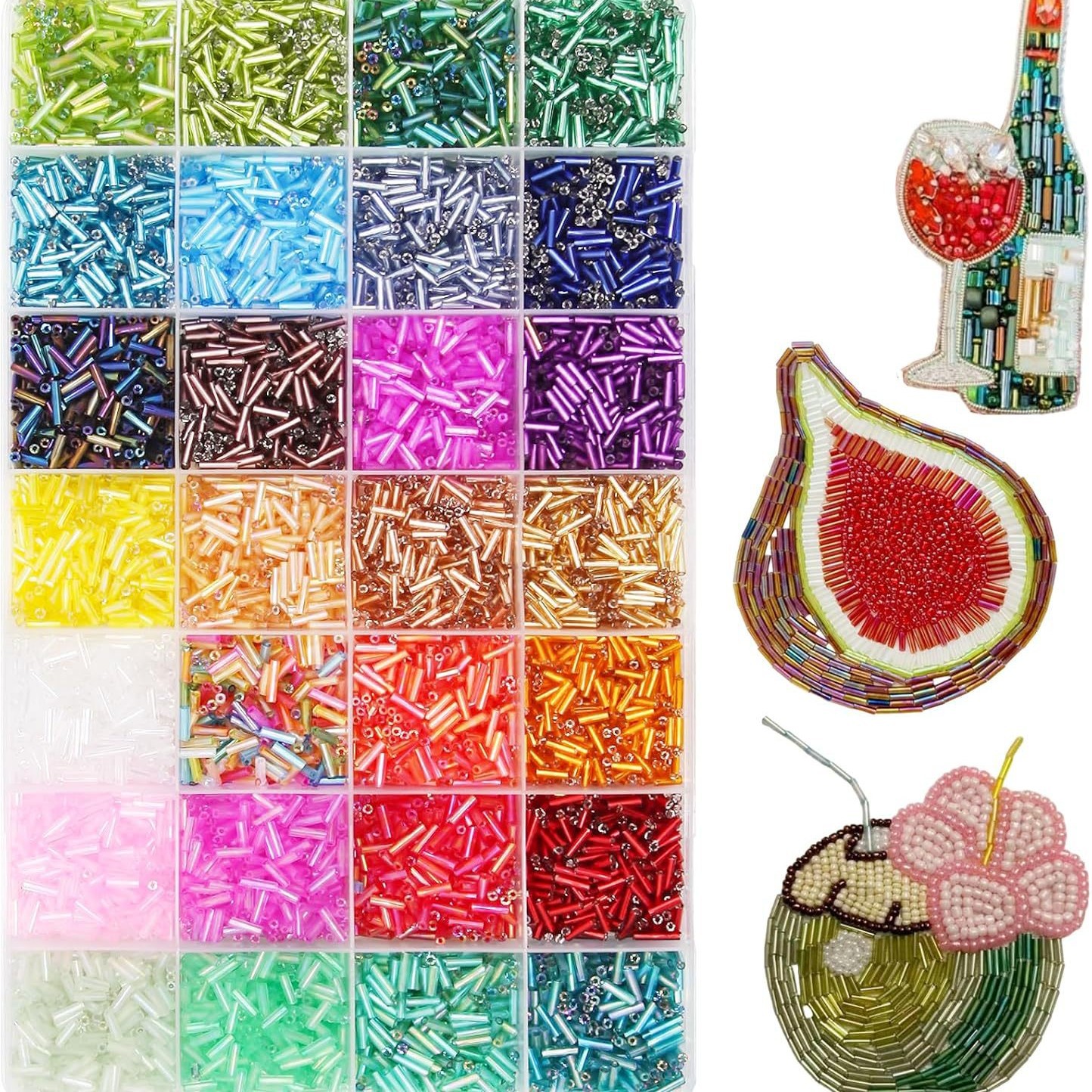 About 6720Pcs/Box 7mm 28 Color - Craft Embellishment Storage のレビューと価格