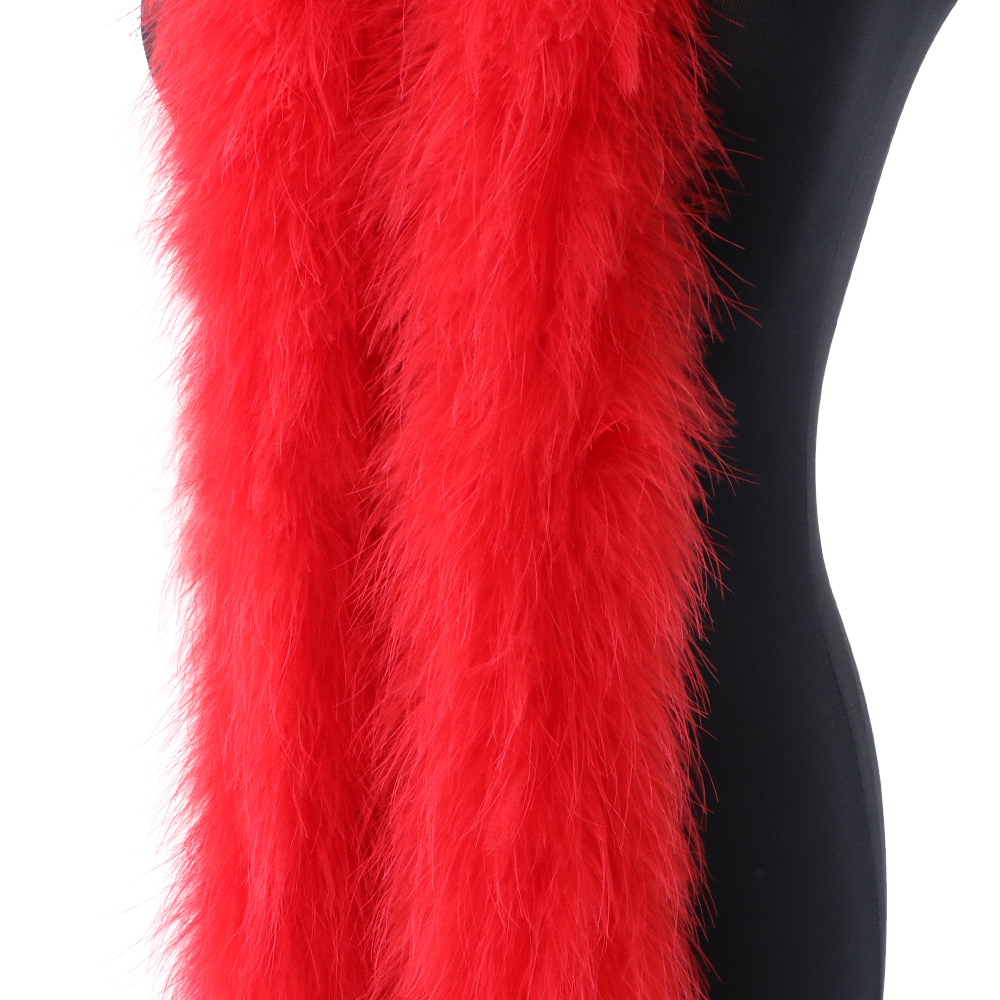 2M 50g Red Fluffy Turkey Marab - Feather Trim Marabou のレビューと価格