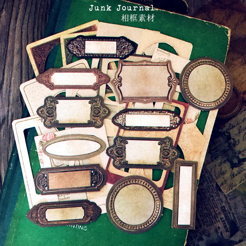 29Pcs Vintage Frame Junk Journ - Embellishments For Scrapbooking のレビューと価格