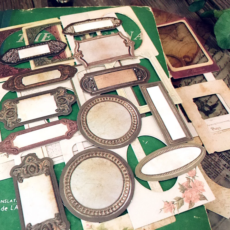 29Pcs Vintage Frame Junk Journ - Embellishments For Scrapbooking のレビューと価格