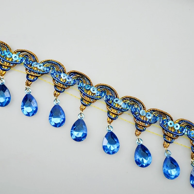 Rhinestone Fringe Tassel Lace  - Tassel Fringe Trim のレビューと価格